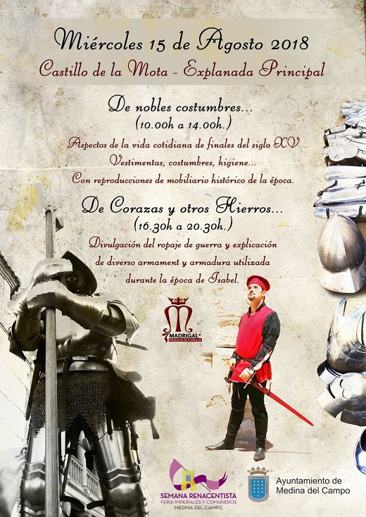 Cartel Talleres explicativos ambientados en la Castilla de finales del s.XV.